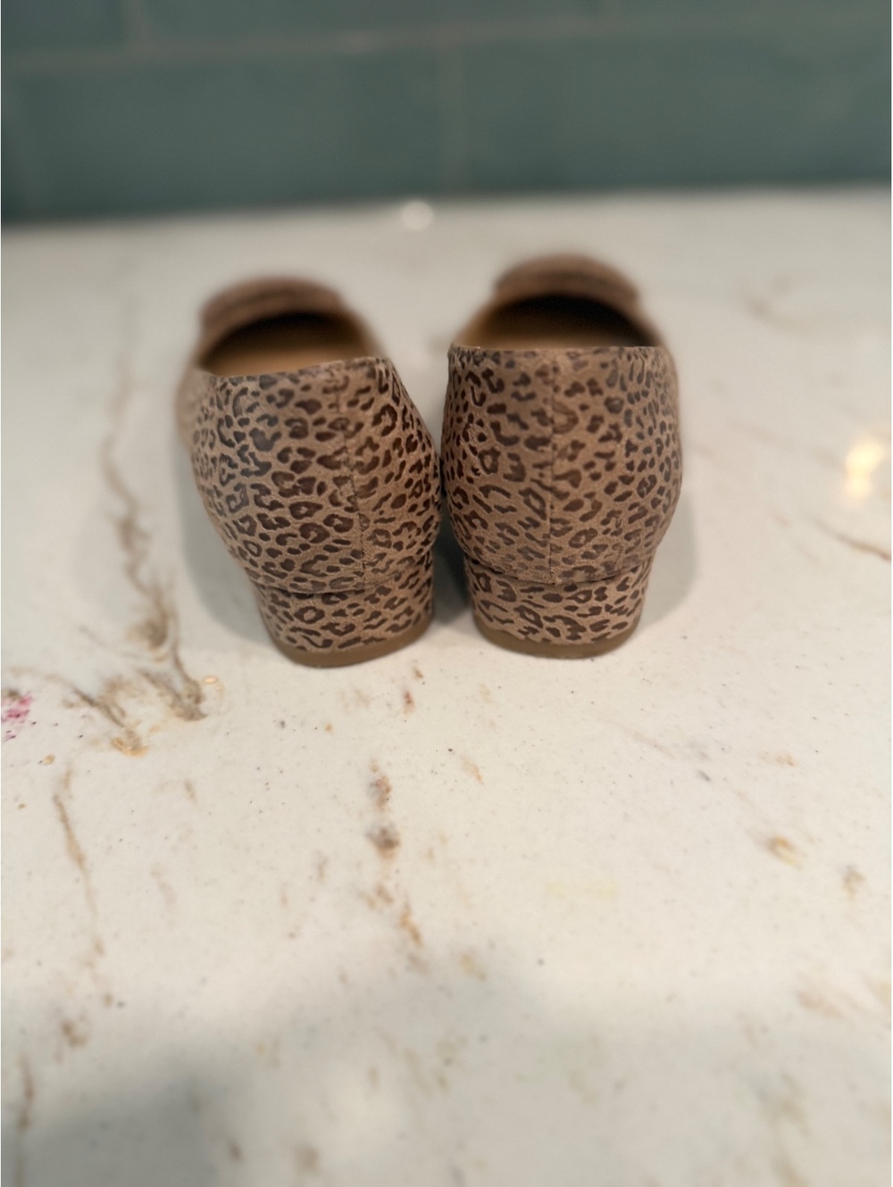 ANN MASHBURN Leopard Print Square-Toe Women’s Flats Size EU37/US 6.5 - Picture 4 of 7